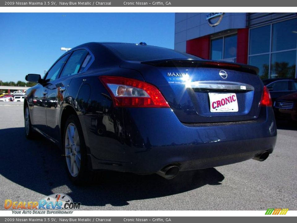 2009 Nissan Maxima 3.5 SV Navy Blue Metallic / Charcoal Photo #8