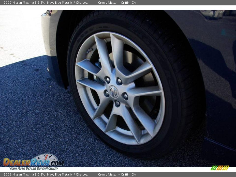 2009 Nissan Maxima 3.5 SV Navy Blue Metallic / Charcoal Photo #9