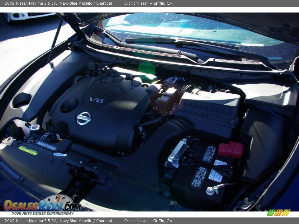 2009 Nissan Maxima 3.5 SV Navy Blue Metallic / Charcoal Photo #11