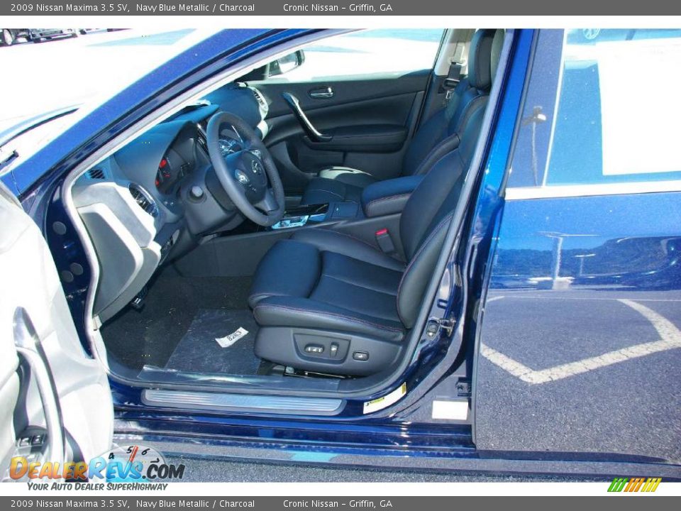 2009 Nissan Maxima 3.5 SV Navy Blue Metallic / Charcoal Photo #13
