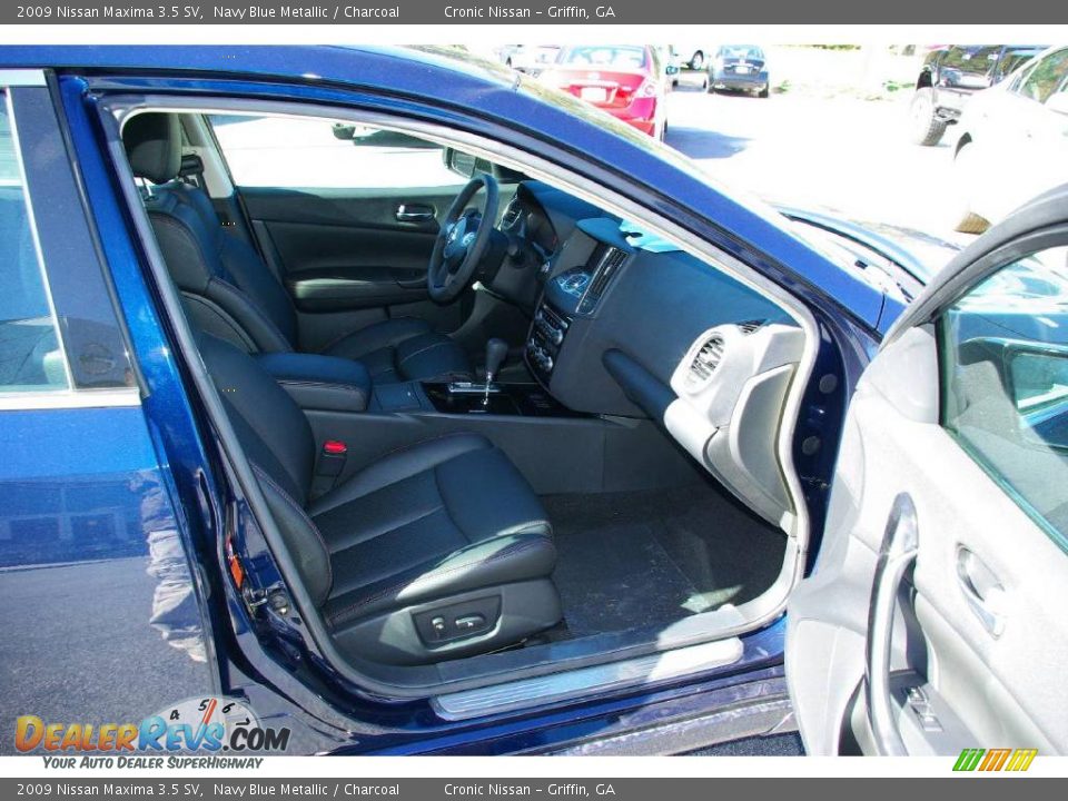 2009 Nissan Maxima 3.5 SV Navy Blue Metallic / Charcoal Photo #14