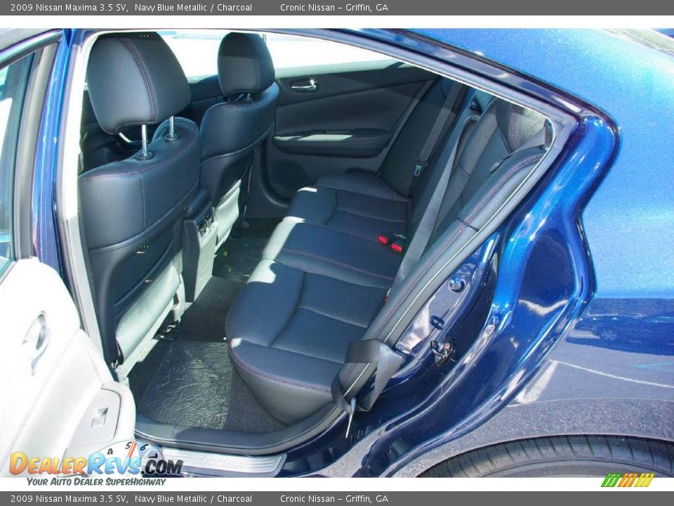2009 Nissan Maxima 3.5 SV Navy Blue Metallic / Charcoal Photo #15