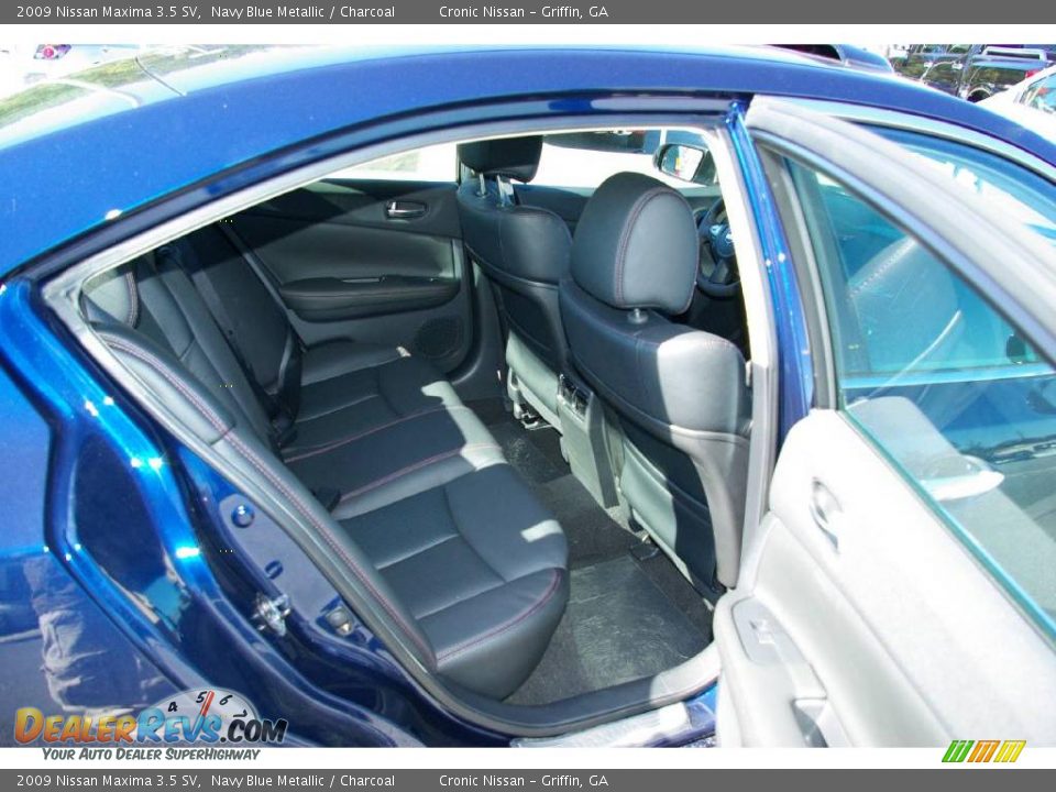 2009 Nissan Maxima 3.5 SV Navy Blue Metallic / Charcoal Photo #16