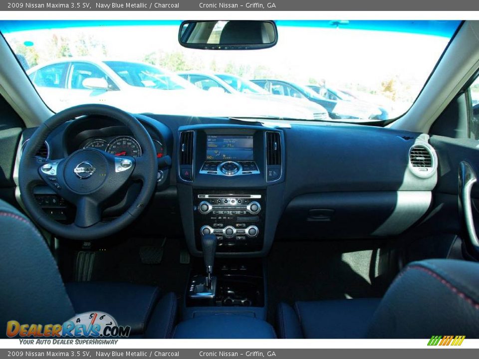 2009 Nissan Maxima 3.5 SV Navy Blue Metallic / Charcoal Photo #17