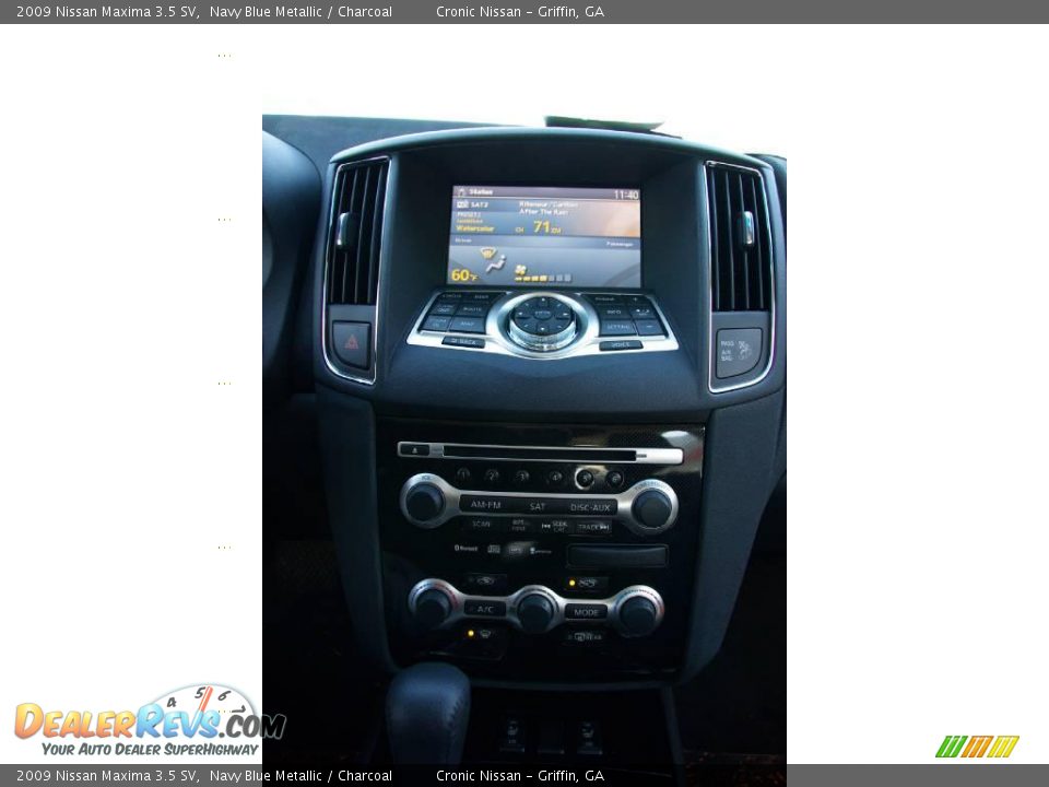 2009 Nissan Maxima 3.5 SV Navy Blue Metallic / Charcoal Photo #20
