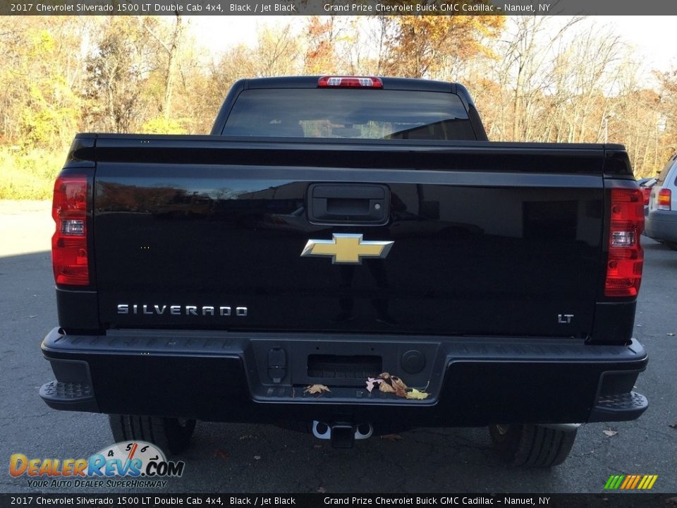 2017 Chevrolet Silverado 1500 LT Double Cab 4x4 Black / Jet Black Photo #5