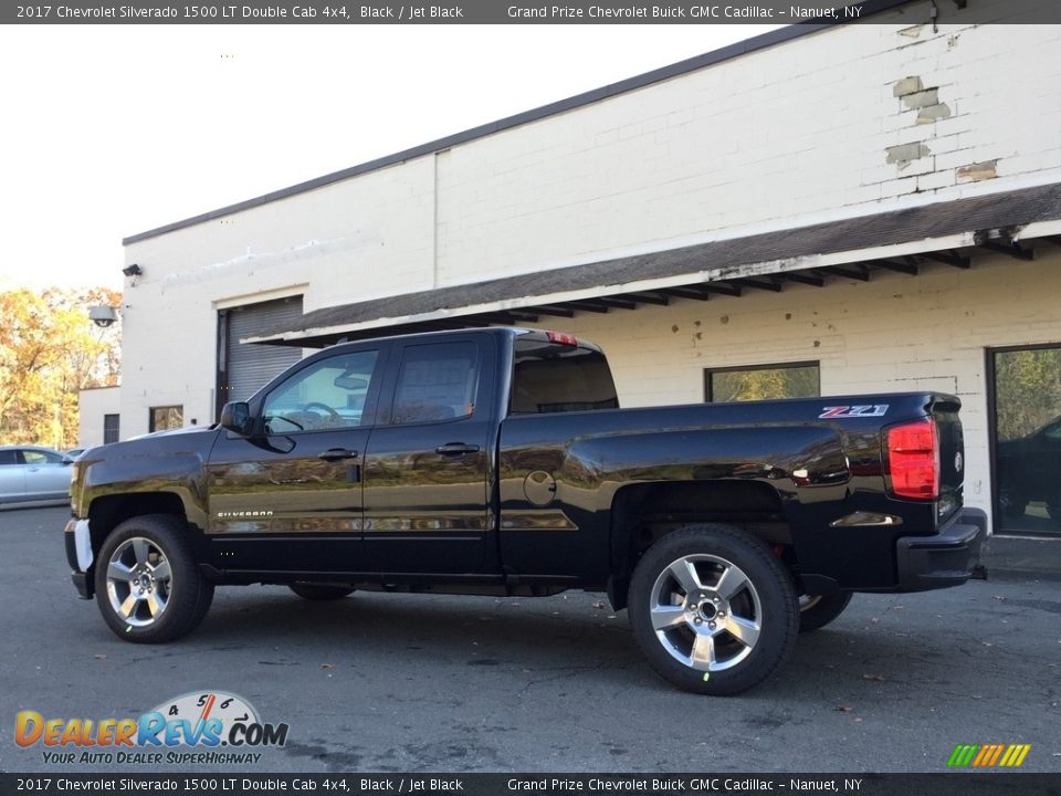 2017 Chevrolet Silverado 1500 LT Double Cab 4x4 Black / Jet Black Photo #6