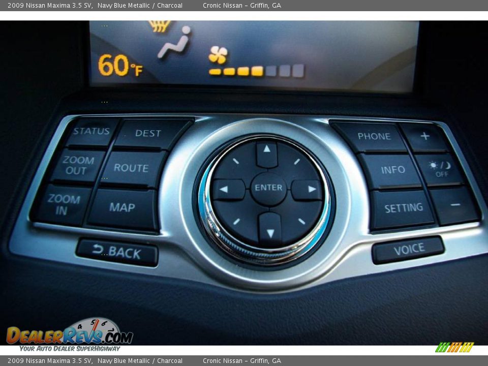 2009 Nissan Maxima 3.5 SV Navy Blue Metallic / Charcoal Photo #23
