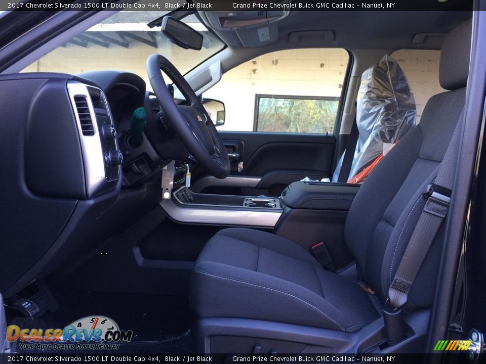 2017 Chevrolet Silverado 1500 LT Double Cab 4x4 Black / Jet Black Photo #9
