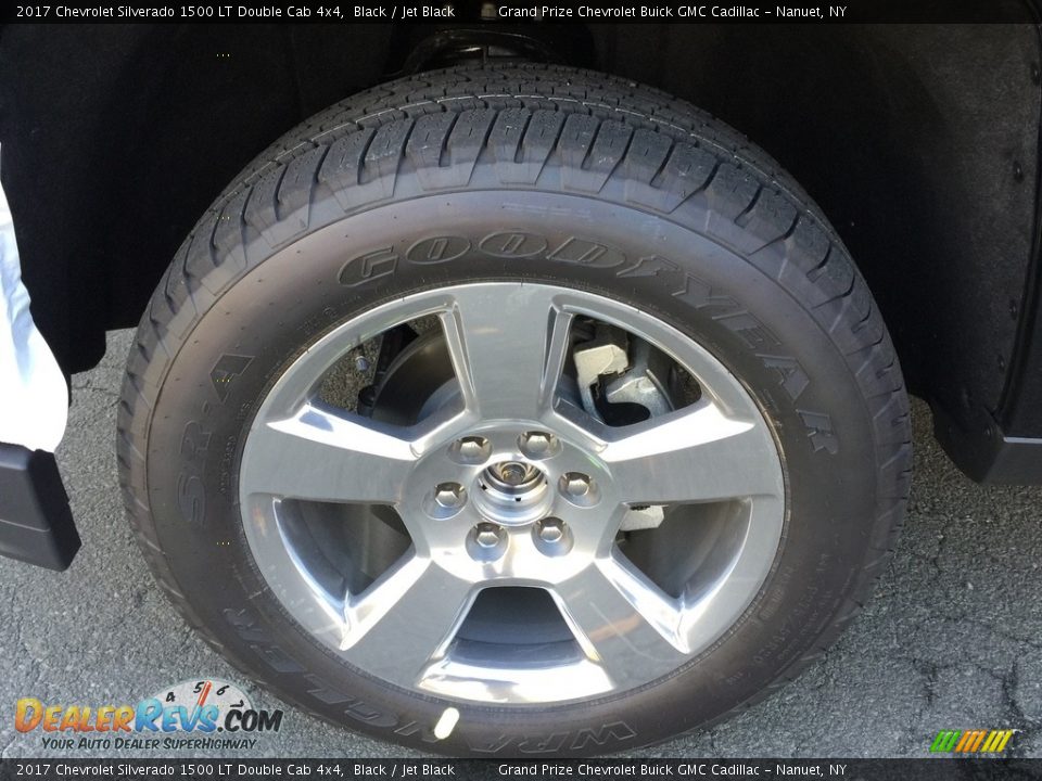 2017 Chevrolet Silverado 1500 LT Double Cab 4x4 Black / Jet Black Photo #10