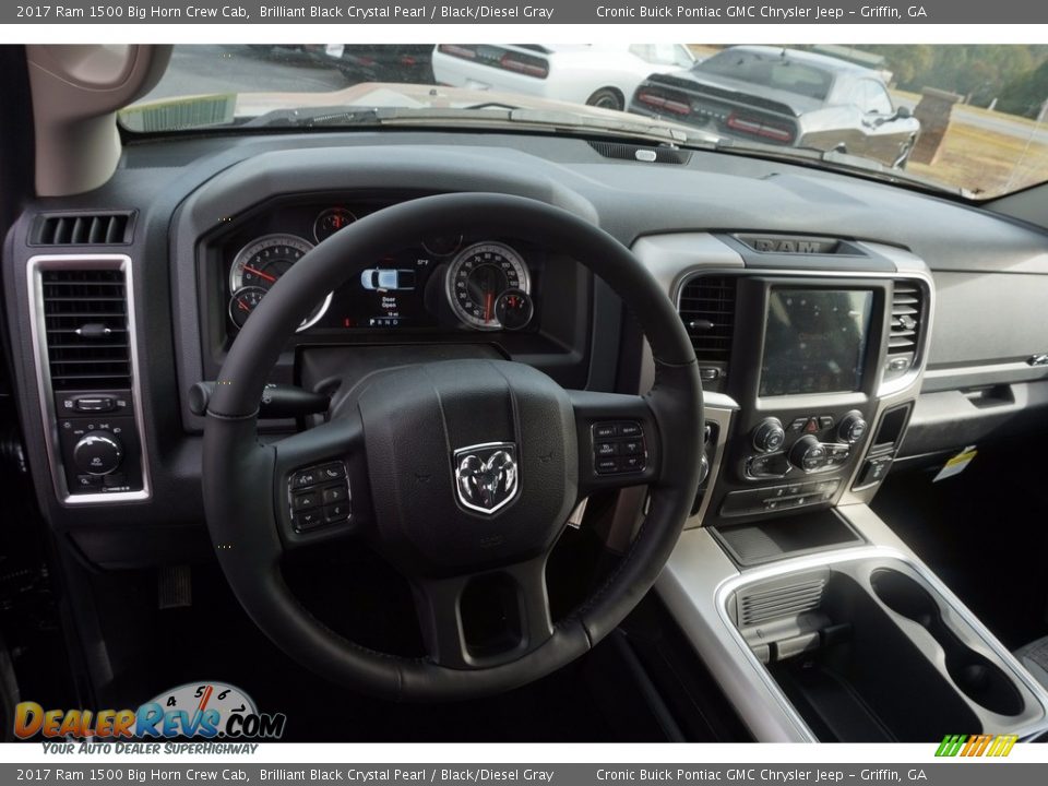 Dashboard of 2017 Ram 1500 Big Horn Crew Cab Photo #10