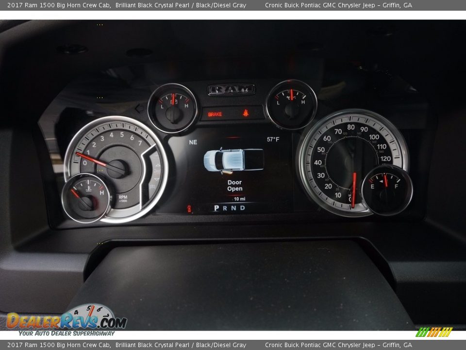 2017 Ram 1500 Big Horn Crew Cab Gauges Photo #14