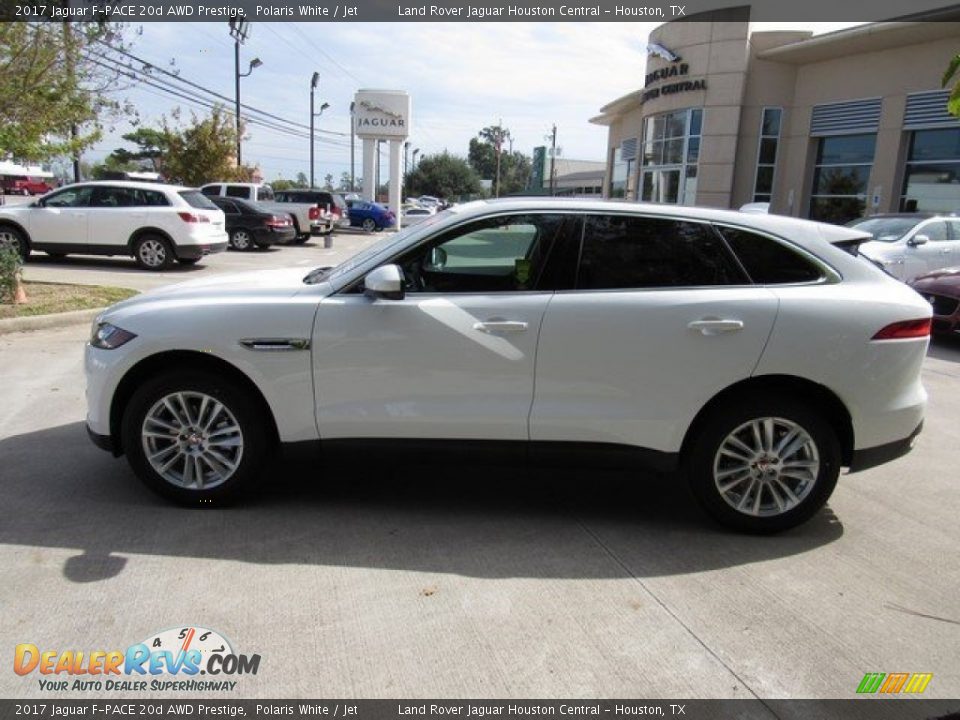 2017 Jaguar F-PACE 20d AWD Prestige Polaris White / Jet Photo #9