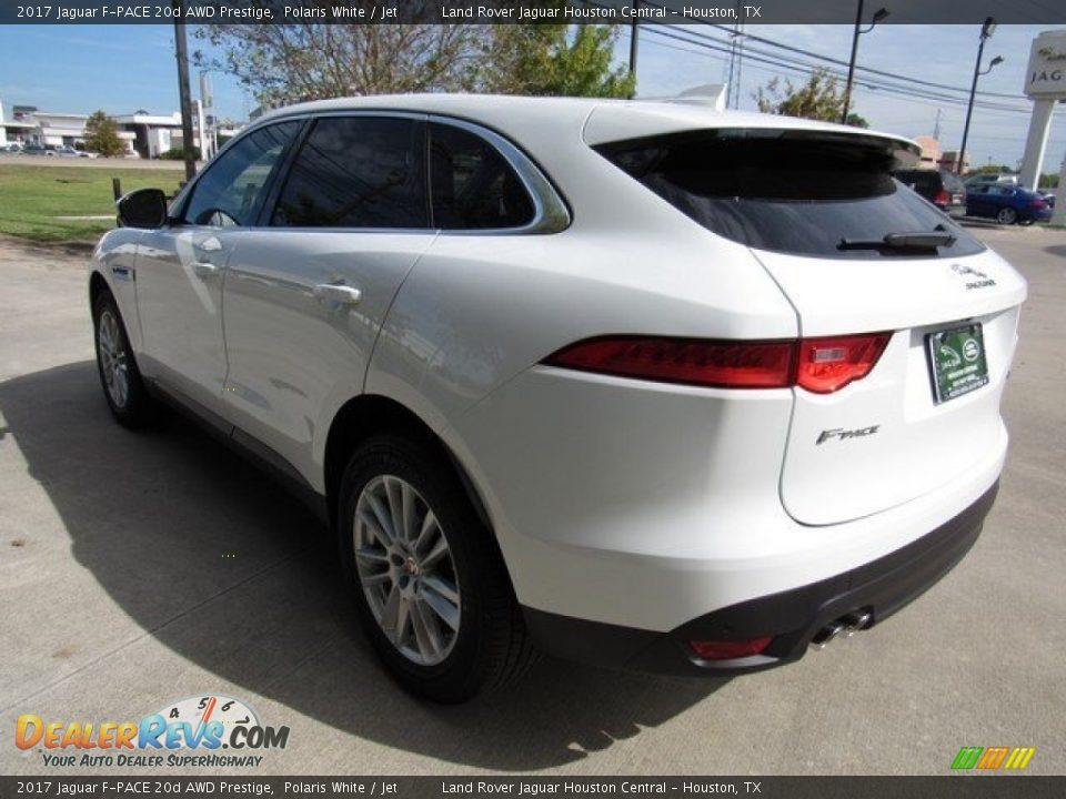2017 Jaguar F-PACE 20d AWD Prestige Polaris White / Jet Photo #10
