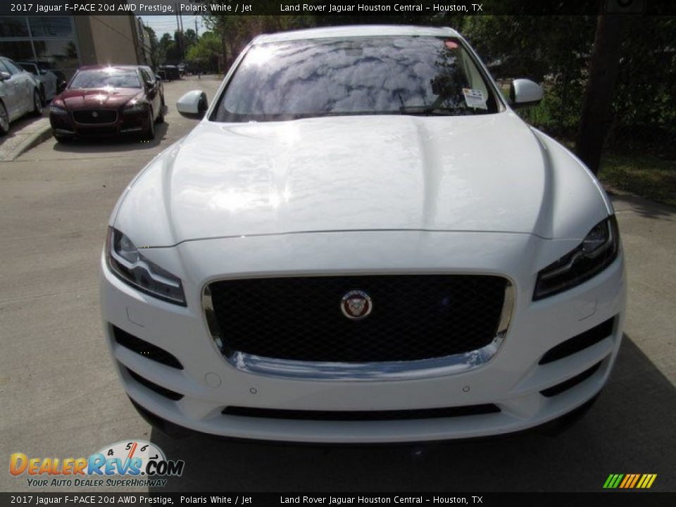 2017 Jaguar F-PACE 20d AWD Prestige Polaris White / Jet Photo #12