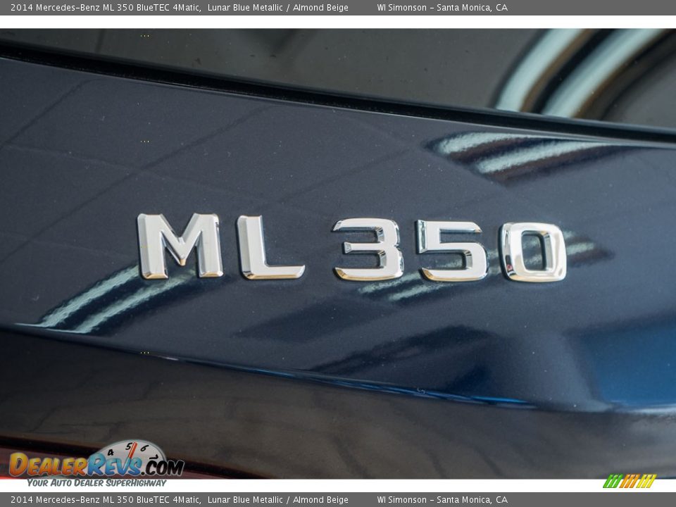 2014 Mercedes-Benz ML 350 BlueTEC 4Matic Lunar Blue Metallic / Almond Beige Photo #7