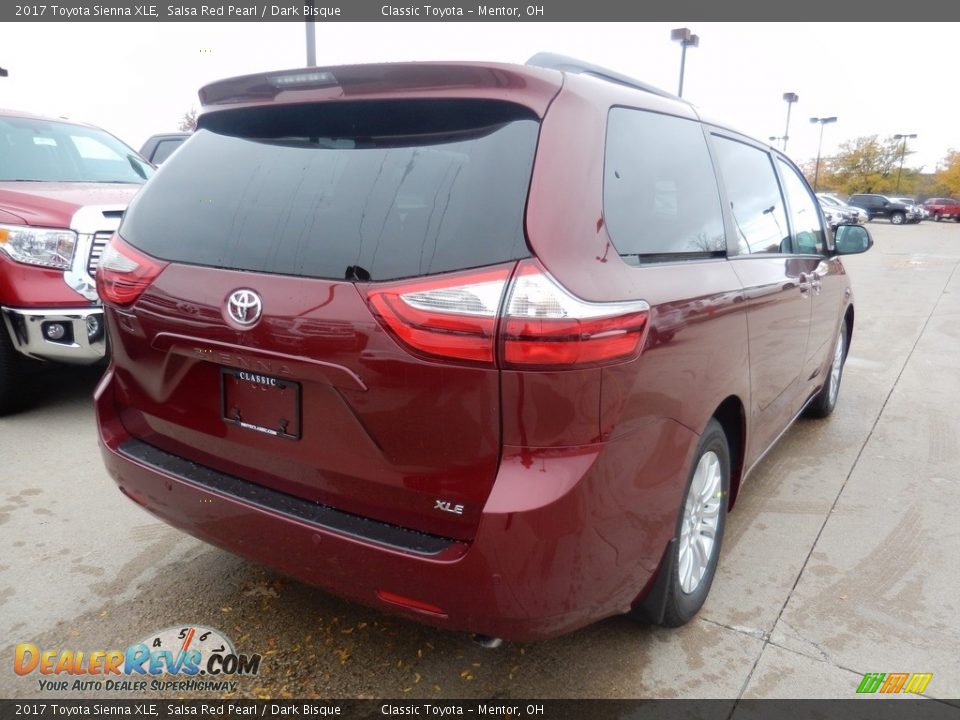 2017 Toyota Sienna XLE Salsa Red Pearl / Dark Bisque Photo #2