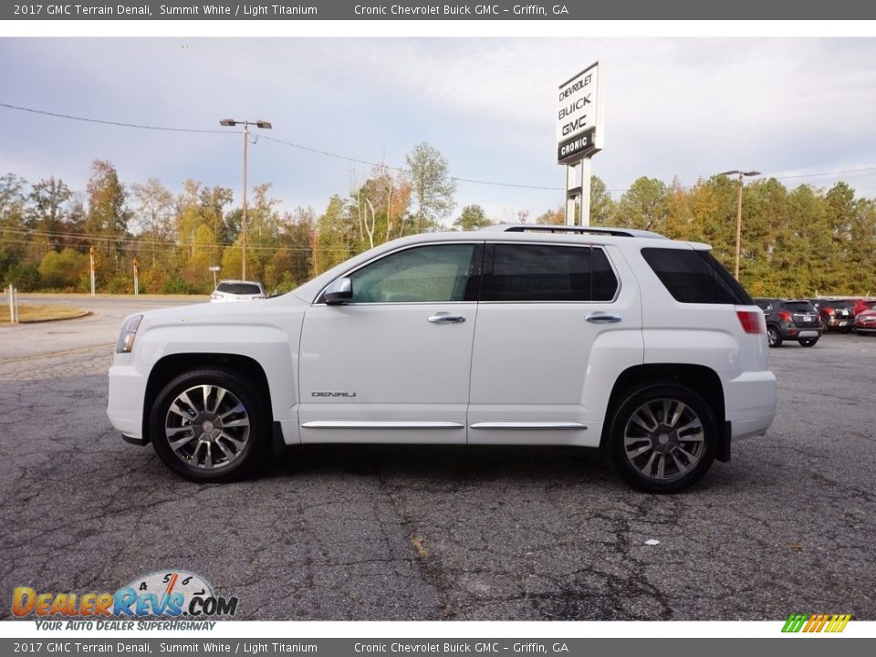 2017 GMC Terrain Denali Summit White / Light Titanium Photo #4