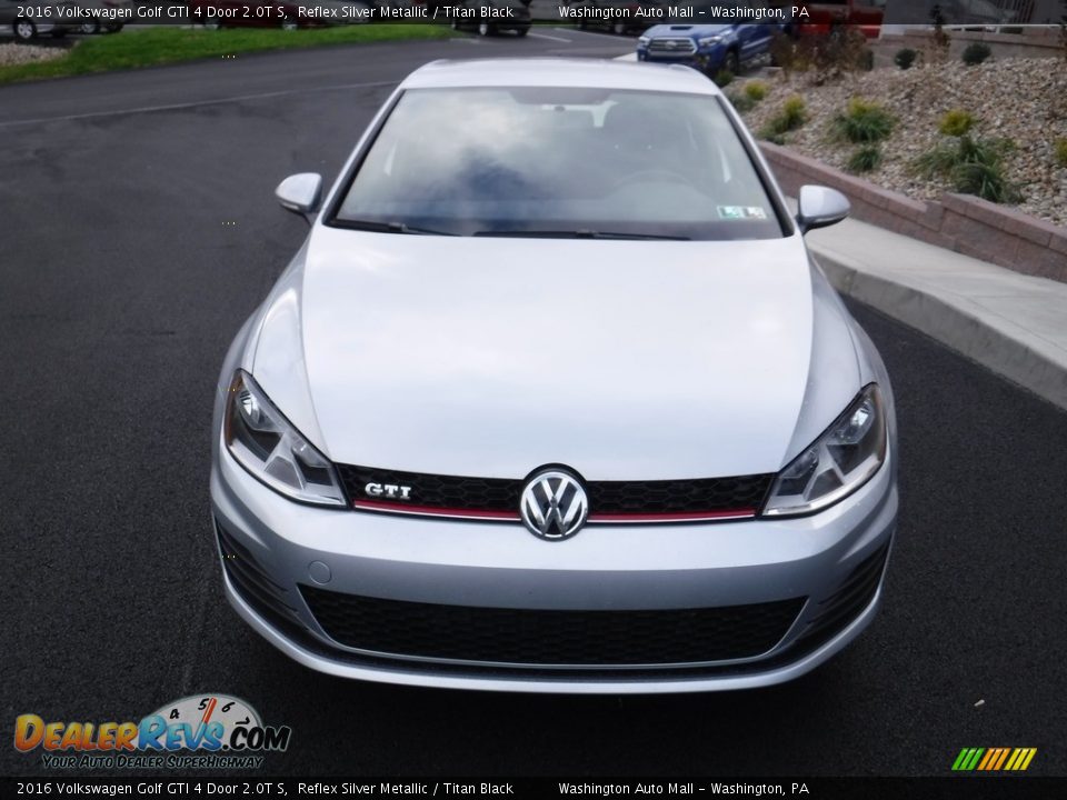 2016 Volkswagen Golf GTI 4 Door 2.0T S Reflex Silver Metallic / Titan Black Photo #4