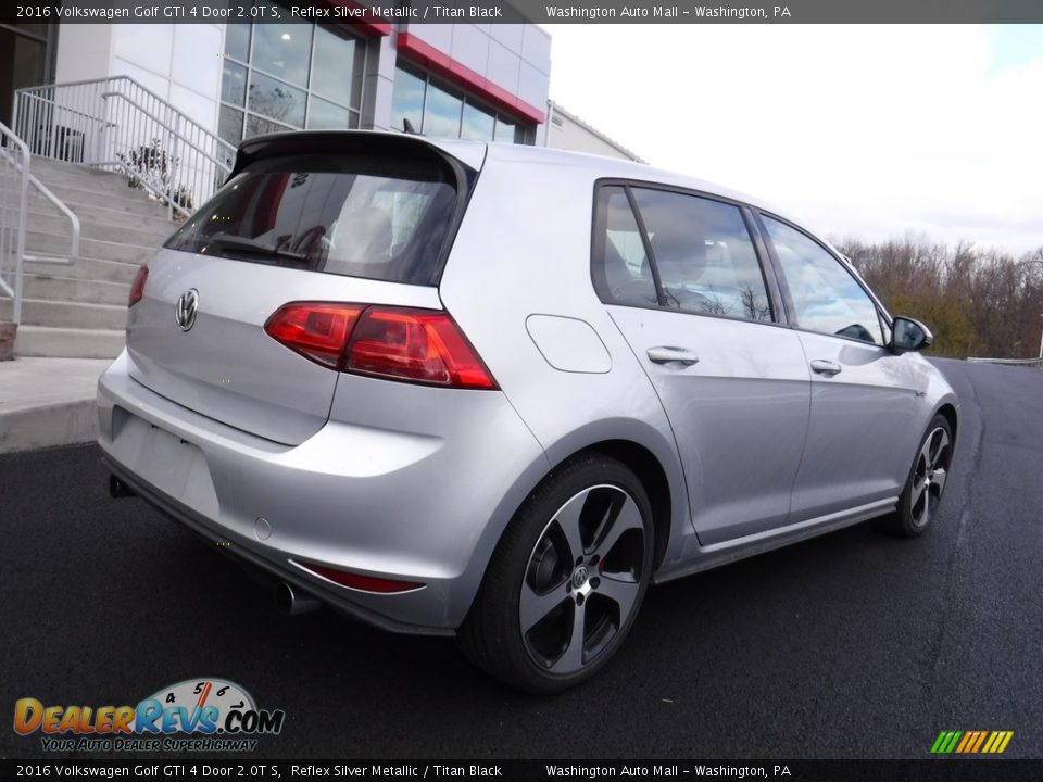 Reflex Silver Metallic 2016 Volkswagen Golf GTI 4 Door 2.0T S Photo #10