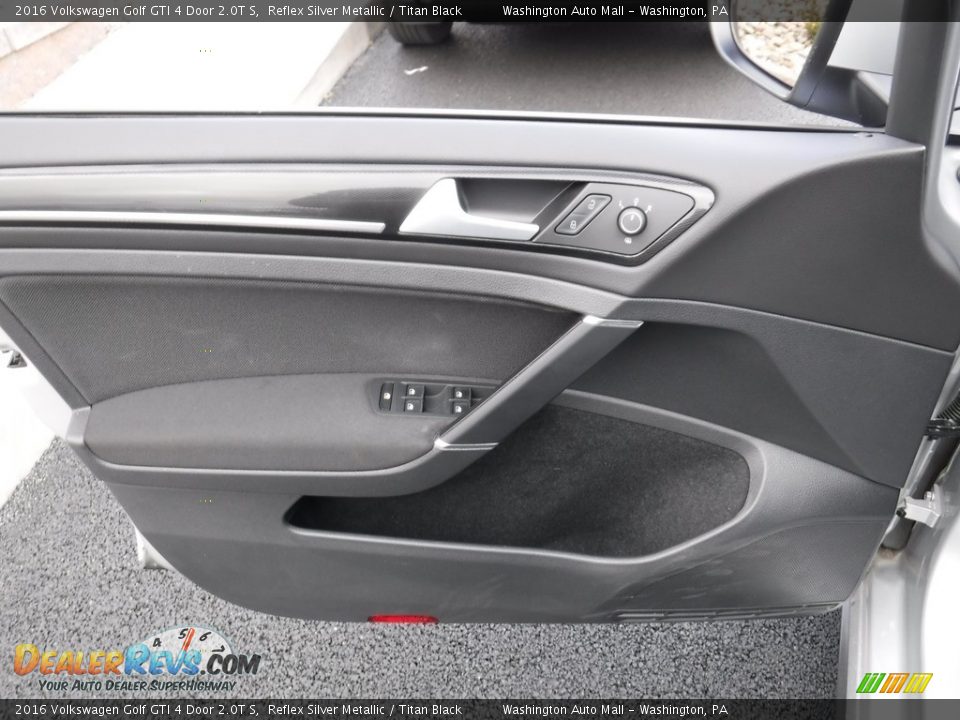 2016 Volkswagen Golf GTI 4 Door 2.0T S Reflex Silver Metallic / Titan Black Photo #13