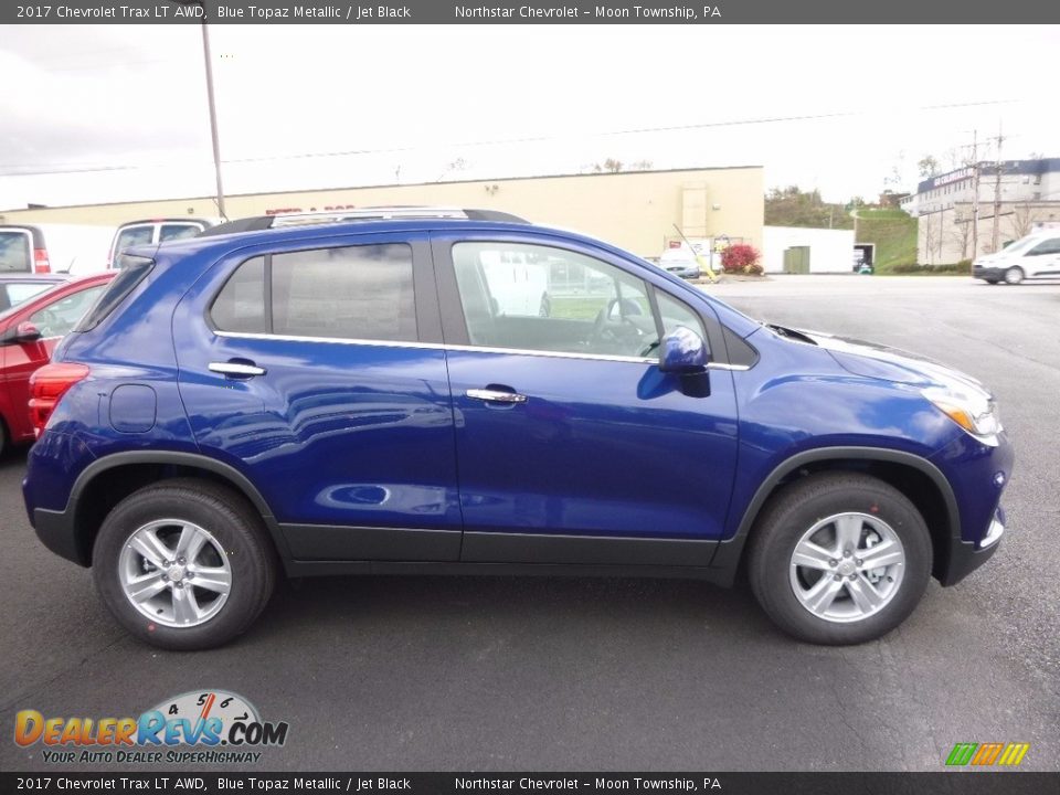 2017 Chevrolet Trax LT AWD Blue Topaz Metallic / Jet Black Photo #4