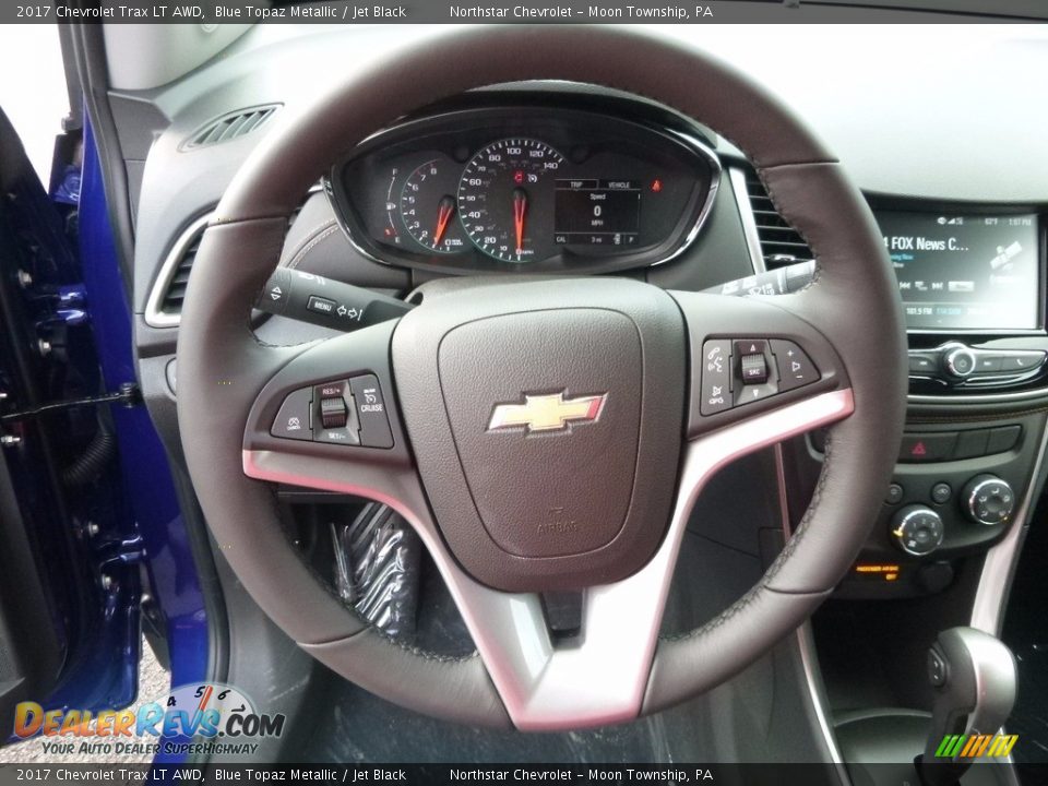 2017 Chevrolet Trax LT AWD Blue Topaz Metallic / Jet Black Photo #17