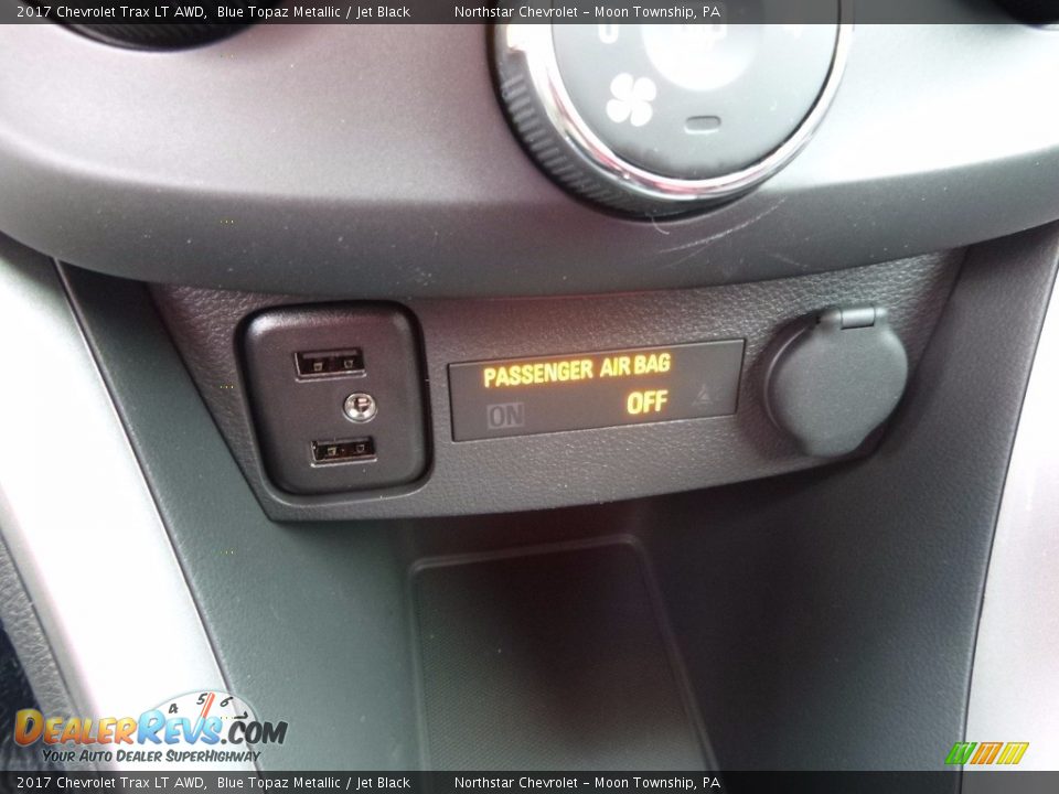 2017 Chevrolet Trax LT AWD Blue Topaz Metallic / Jet Black Photo #19