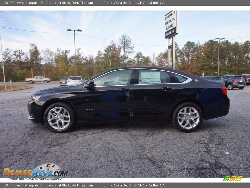 2017 Chevrolet Impala LS Black / Jet Black/Dark Titanium Photo #4