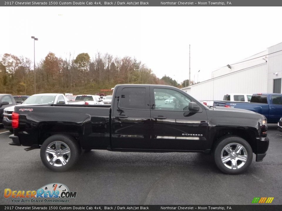 Black 2017 Chevrolet Silverado 1500 Custom Double Cab 4x4 Photo #4