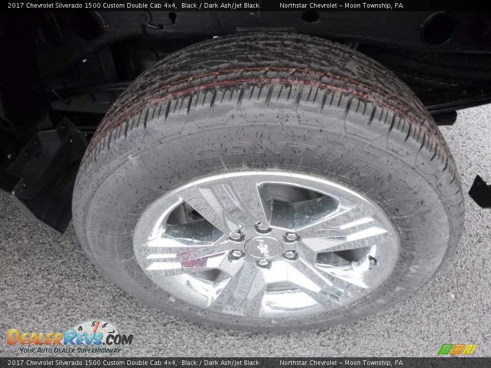 2017 Chevrolet Silverado 1500 Custom Double Cab 4x4 Black / Dark Ash/Jet Black Photo #10
