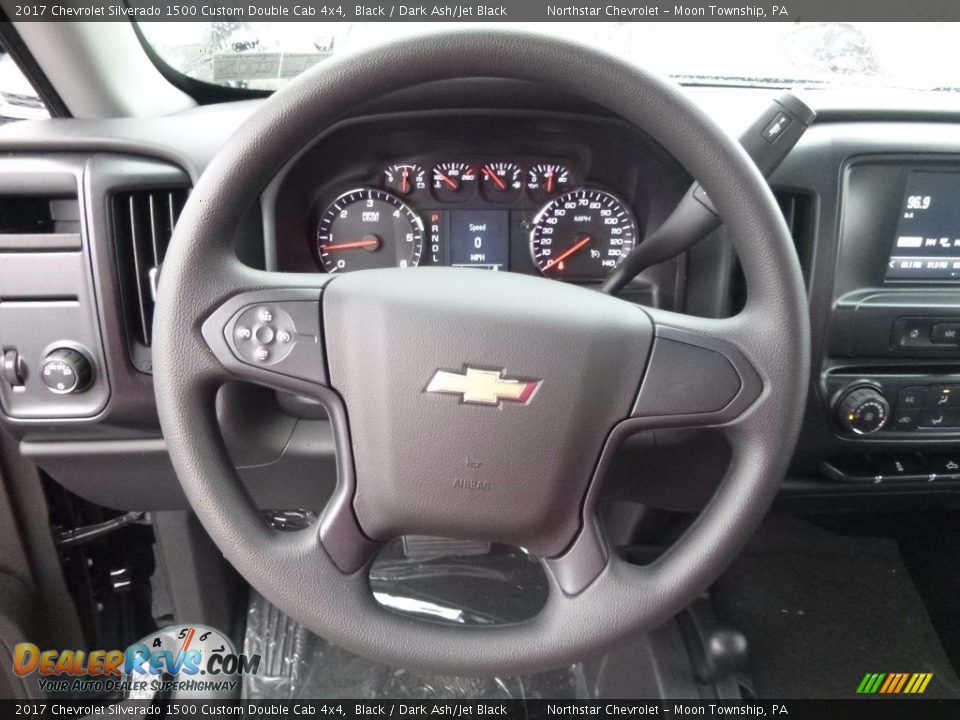 2017 Chevrolet Silverado 1500 Custom Double Cab 4x4 Steering Wheel Photo #18