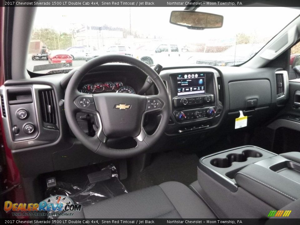 Jet Black Interior - 2017 Chevrolet Silverado 1500 LT Double Cab 4x4 Photo #12