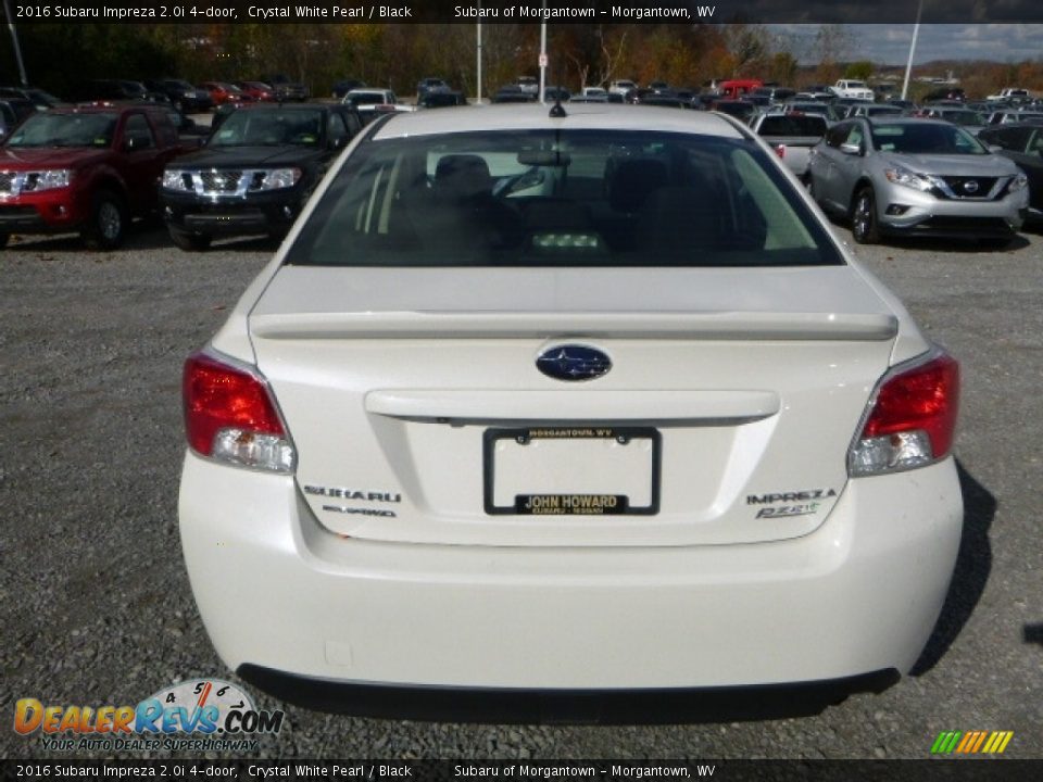 2016 Subaru Impreza 2.0i 4-door Crystal White Pearl / Black Photo #8