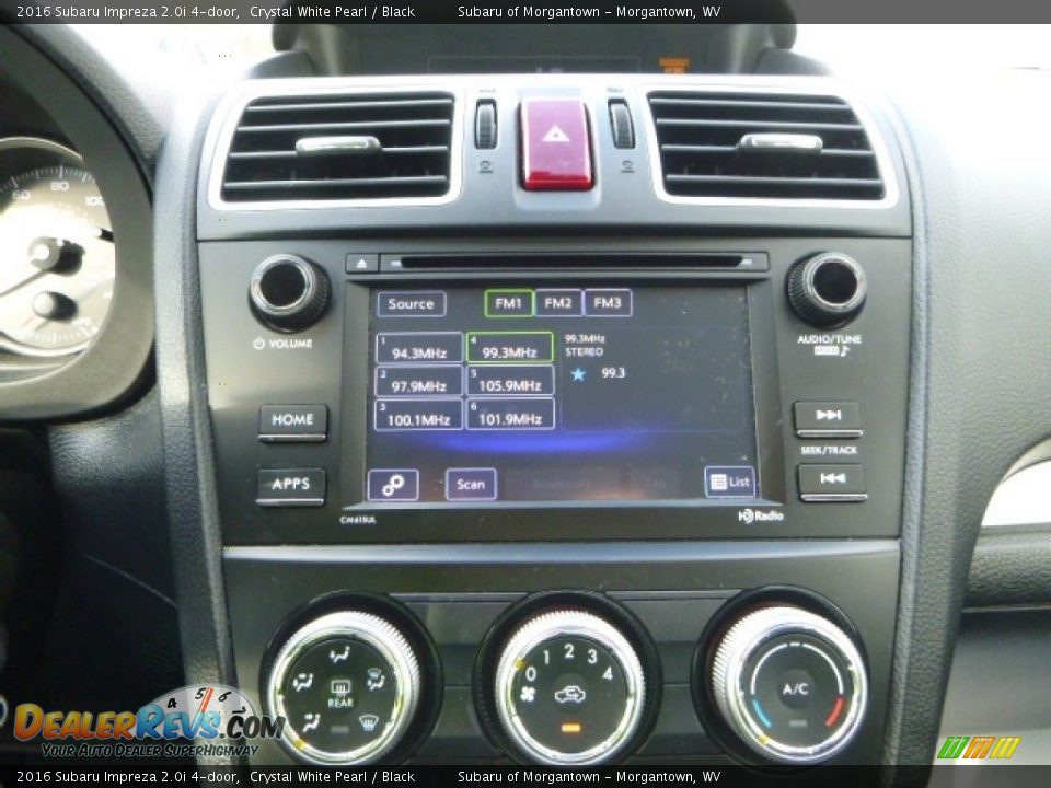 2016 Subaru Impreza 2.0i 4-door Crystal White Pearl / Black Photo #18