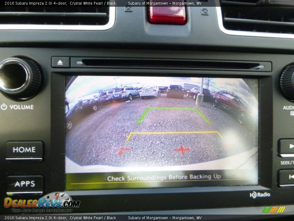 2016 Subaru Impreza 2.0i 4-door Crystal White Pearl / Black Photo #19