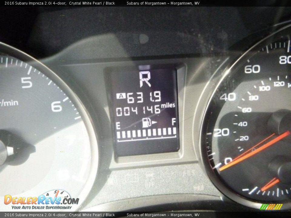 2016 Subaru Impreza 2.0i 4-door Crystal White Pearl / Black Photo #20