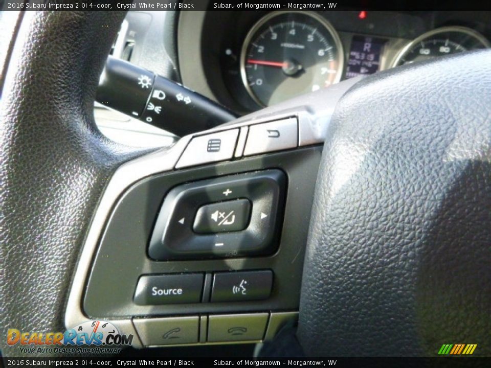 2016 Subaru Impreza 2.0i 4-door Crystal White Pearl / Black Photo #22