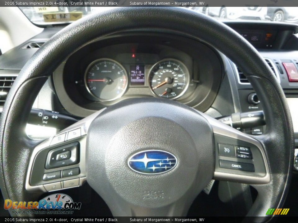 2016 Subaru Impreza 2.0i 4-door Crystal White Pearl / Black Photo #23