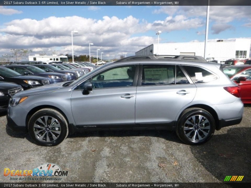 2017 Subaru Outback 3.6R Limited Ice Silver Metallic / Slate Black Photo #10