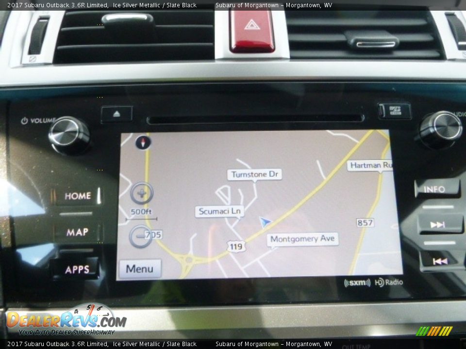 2017 Subaru Outback 3.6R Limited Ice Silver Metallic / Slate Black Photo #17