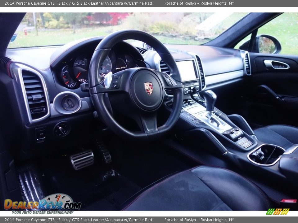 2014 Porsche Cayenne GTS Black / GTS Black Leather/Alcantara w/Carmine Red Photo #11
