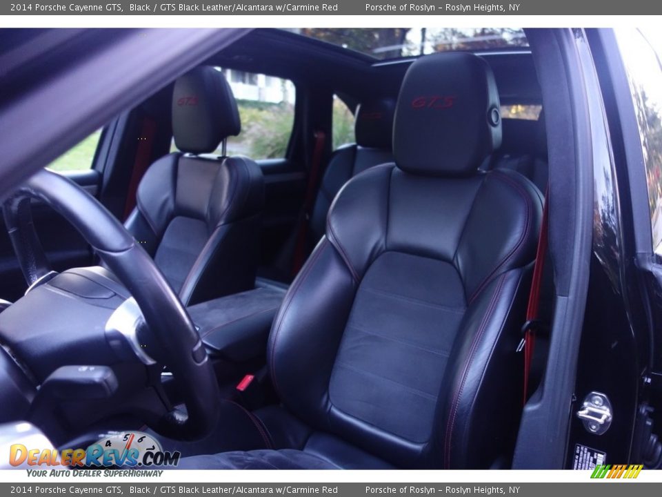 2014 Porsche Cayenne GTS Black / GTS Black Leather/Alcantara w/Carmine Red Photo #14