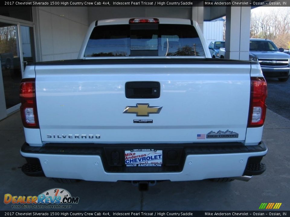 2017 Chevrolet Silverado 1500 High Country Crew Cab 4x4 Iridescent Pearl Tricoat / High Country Saddle Photo #19