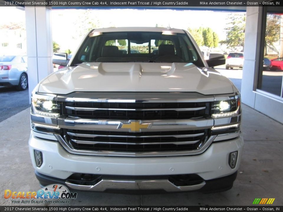 2017 Chevrolet Silverado 1500 High Country Crew Cab 4x4 Iridescent Pearl Tricoat / High Country Saddle Photo #21