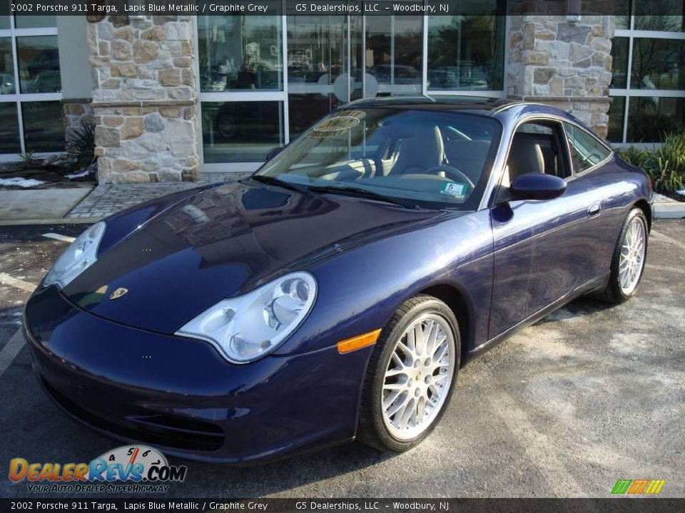 2002 Porsche 911 Targa Lapis Blue Metallic / Graphite Grey Photo #2