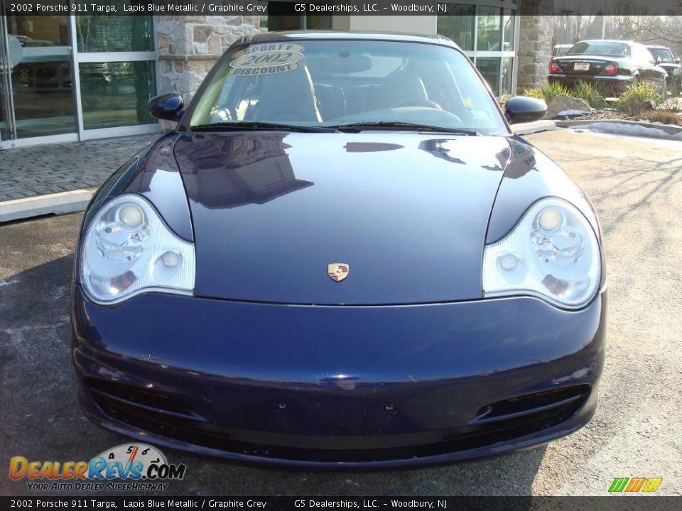 2002 Porsche 911 Targa Lapis Blue Metallic / Graphite Grey Photo #4