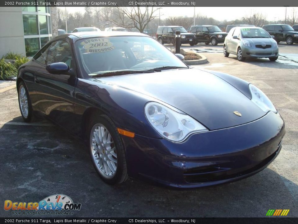 2002 Porsche 911 Targa Lapis Blue Metallic / Graphite Grey Photo #5