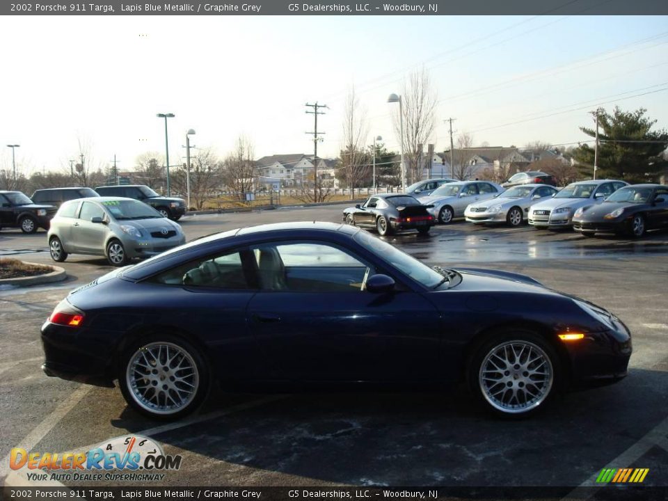 2002 Porsche 911 Targa Lapis Blue Metallic / Graphite Grey Photo #6