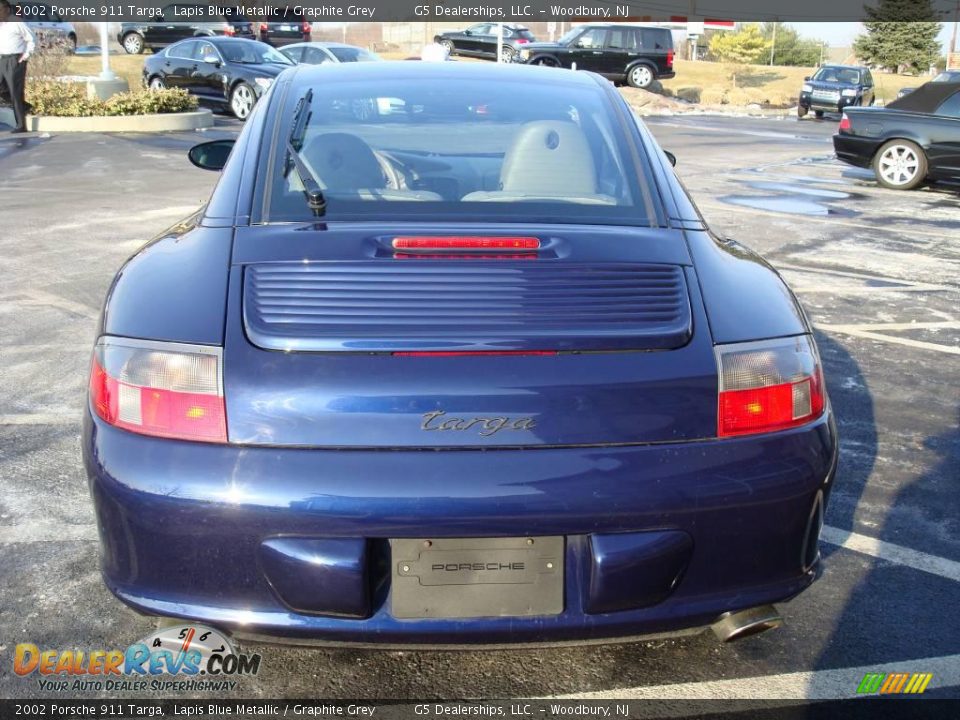 2002 Porsche 911 Targa Lapis Blue Metallic / Graphite Grey Photo #8